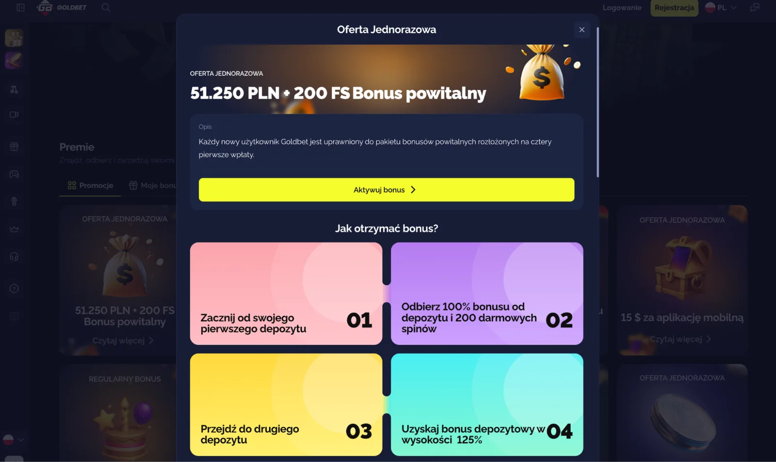 Goldbet Casino Bonus 2026