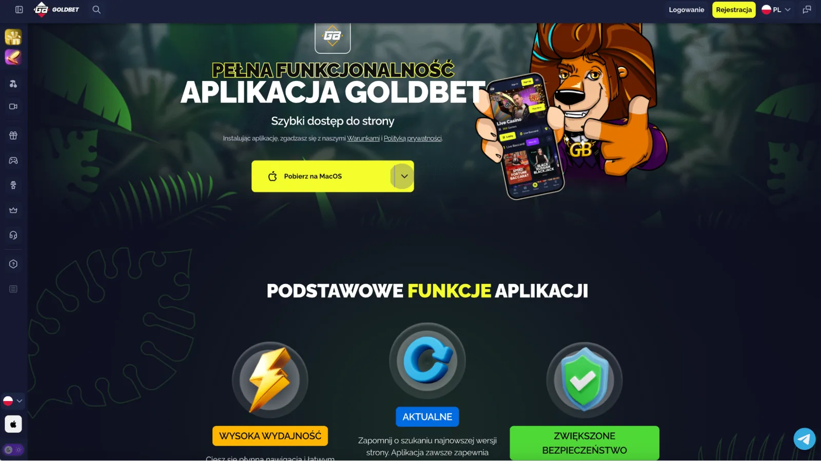Goldbet Casino wpłaty PLN w testowanym kasjerze