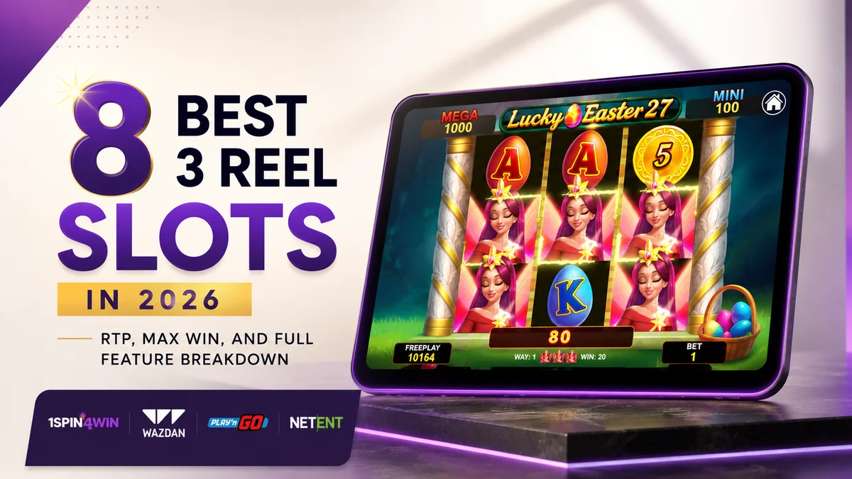 8 Best 3 Reel Slots in 2026: RTP, Max Win, and Full Feature Breakdown